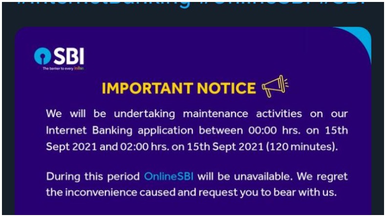 SBI Internet Banking : एसबीआई इंटरनेट बैंकिंग आज इतने देर के लिए रहेंगी बंद, ये सेवाएं रहेंगी चालू