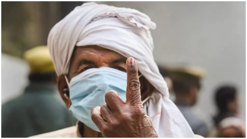 UP Election: पहले चरण में पिछली बार की तुलना में 3 फीसद कम हुई वोटिंग