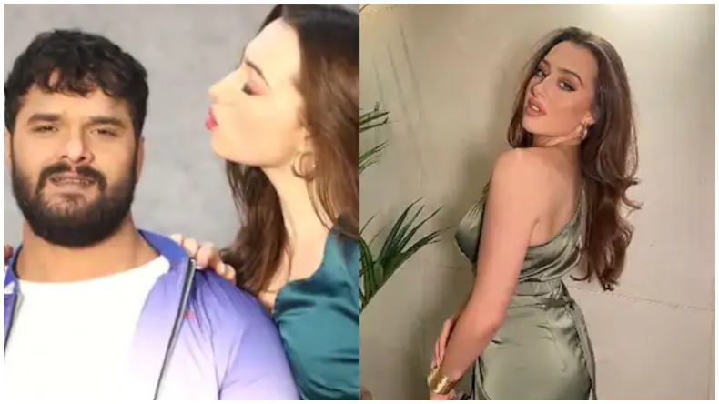 Khesari Laal Actress Grace Rhodes : खेसारी की लंदन वाली दुल्हनिया देख रह जाएंगे हैरान