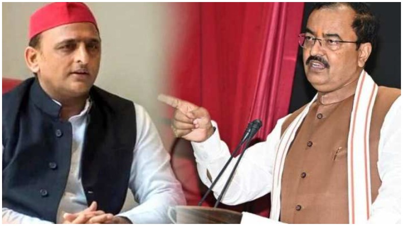 केशव प्रसाद पर भड़के अखिलेश, बाप तक पहुंची बात