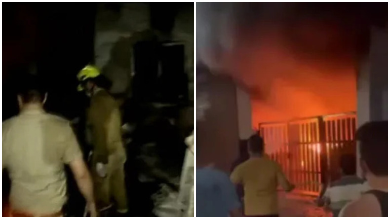 इंदौर में बड़ा हादसा: दो मंजिला मकान में लगी आग, 7 लोग जिंदा जले, 9 को किया गया रेस्क्यू