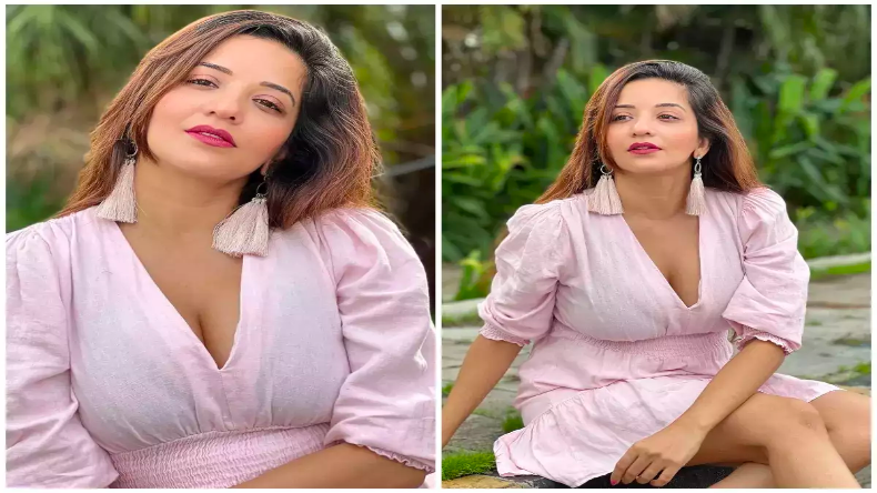सुबह उठकर मोनालिसा ने करवाया बोल्ड नाइटी में शूट, लोगों ने थामा अपना दिल