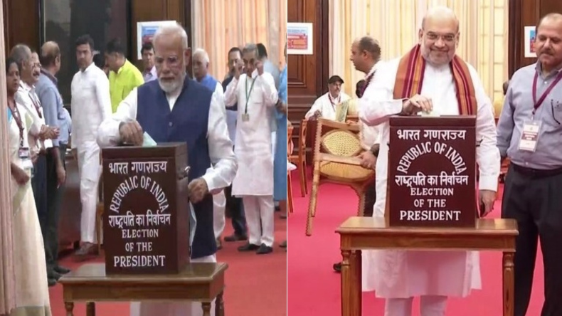 Vice President Result : धनखड़ से मिले प्रधानमंत्री मोदी, जीत के लिए बरसाए फूल