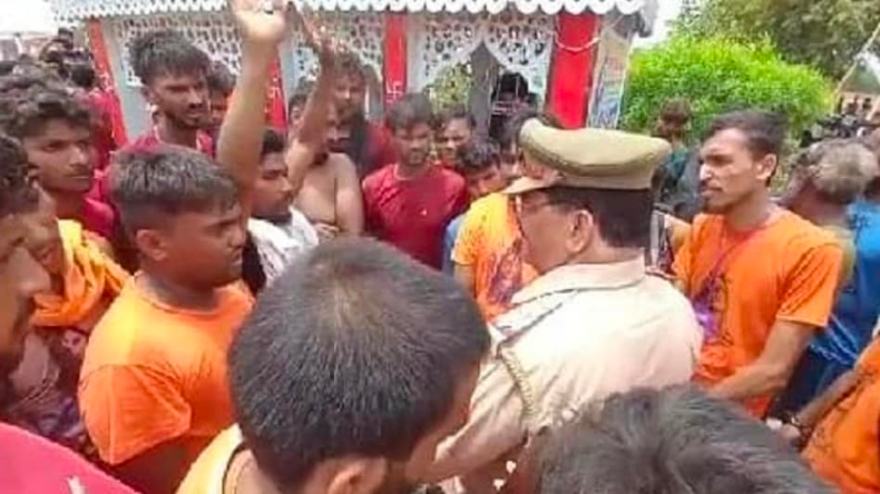 करंट लगने से कांवड़िए की मौत पर साथी कावड़ियों ने काटा बवाल