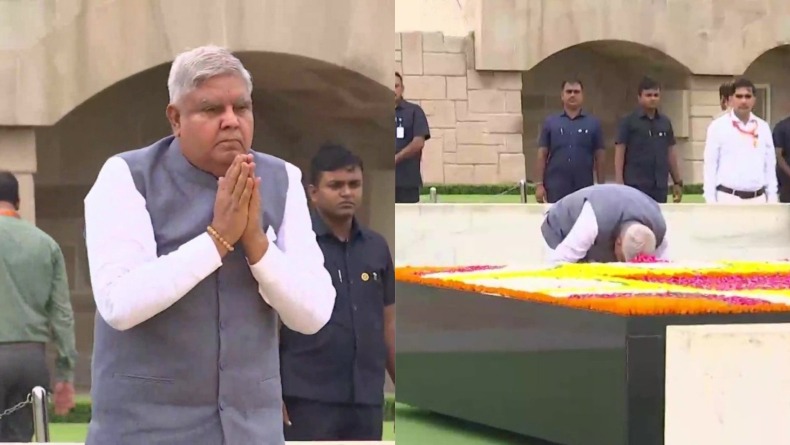 उत्तराखंड: कैंची धाम पहुंचे उपराष्ट्रपति, पत्नी के साथ बाबा नीम करौली के किए दर्शन
