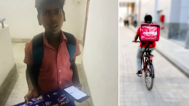 गुजरात की ये महिला बनी लक्ष्मीबाई, बेटे को बाइक पर बिठाकर कर रही फूड डिलीवरी, Video देख भावुक हो जाएंगे