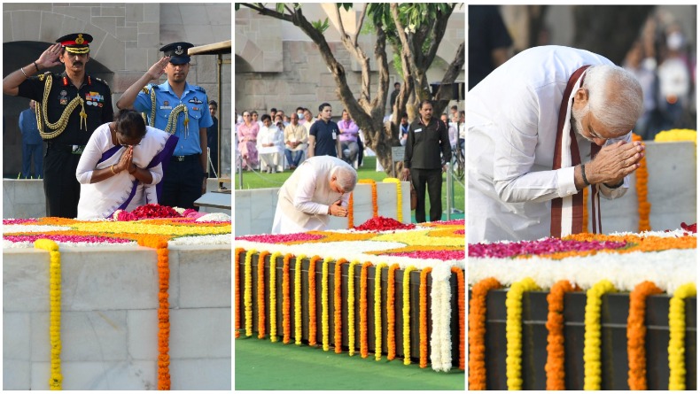 राष्ट्रपिता महात्मा गांधी और लाल बहादुर शास्त्री की जयंती पर पीएम मोदी ने कहा हमें हमेशा उनके सपनों को पूरा करने के लिए करना होगा काम