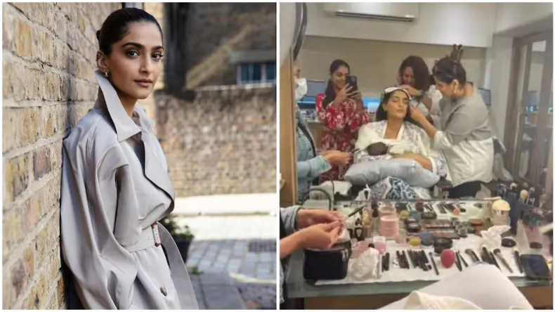 पहली बार सोनम ने बेटे वायु को छोड़ा अकेले, शेयर की वीडियो