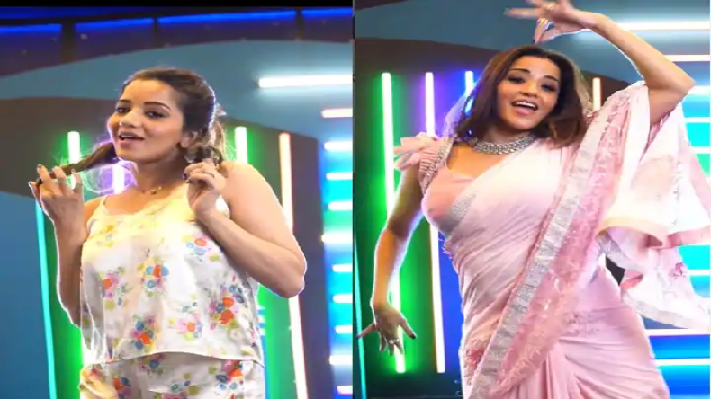 Bhojpuri : डीप नैक सूट में Monalisa का देसी अवतार, बना देगा दीवाना