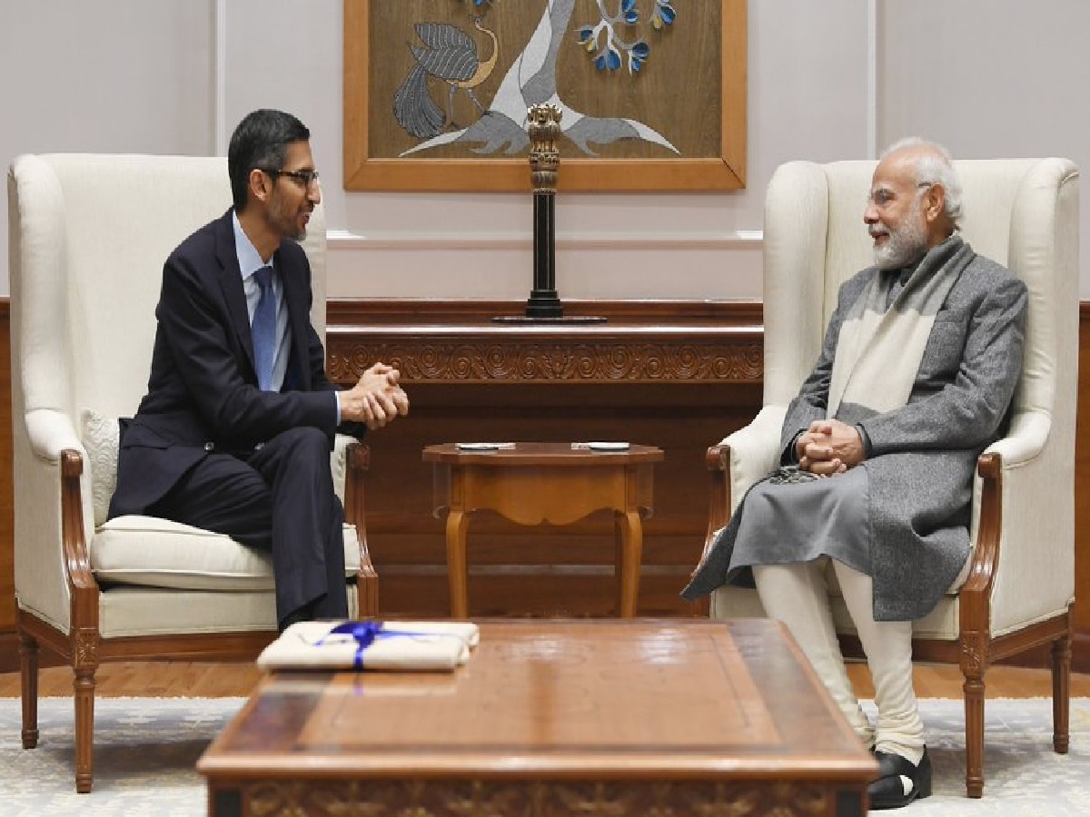 पीएम मोदी से मिले गूगल के CEO सुंदर पिचाई, PM ने ट्वीट कर लिखा- मिलकर ख़ुशी हुई