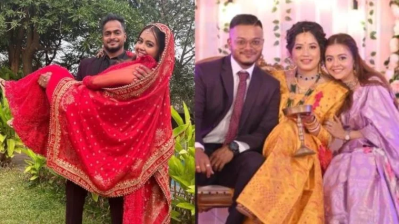 पति संग देवोलीना भट्टाचार्जी ने किया साथ निभाना साथिया का ये सीन रिक्रिएट