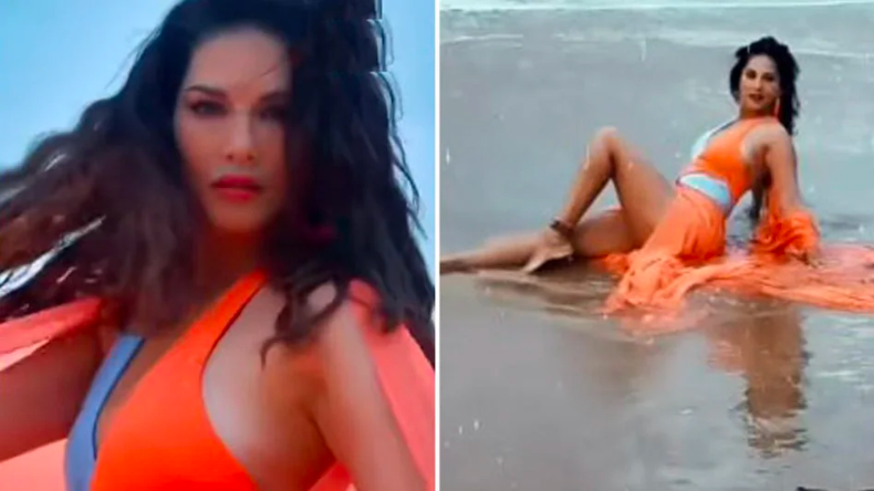 Cannes 2023 में हॉल्टर नेक वेलवेट गाउन पहने अप्सरा दिखीं Sunny Leone, लुक देख फैंस ने हारा दिल