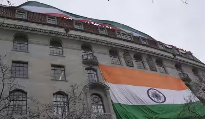 वाशिंगटन डीसी में भारतीय दूतावास के बाहर खालिस्तानियों का प्रदर्शन, भारतीय पत्रकार से की अभद्रता