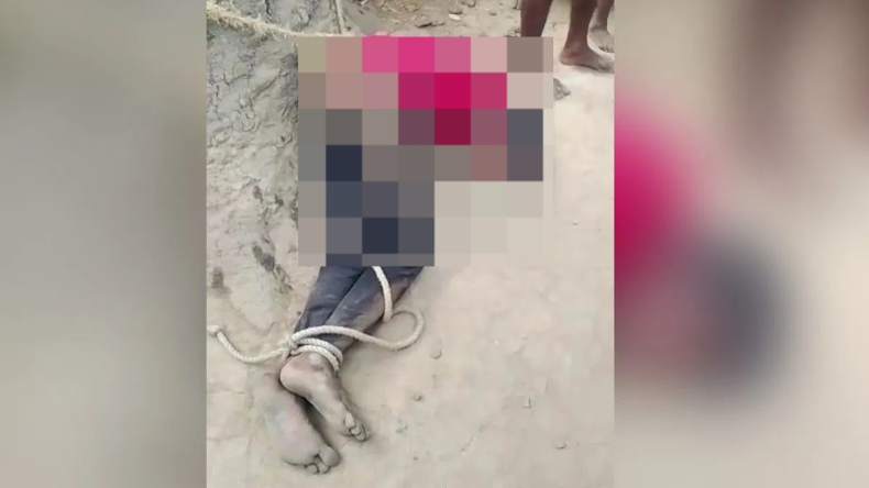 बच्चा चोरी के आरोप में दो युवकों को पेड़ में बांधा, फिर जमकर बरसाए लात-घूंसे
