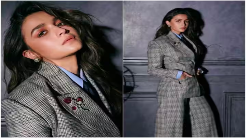 कलरफुल टॉप और ब्लू डेनिम में एयरपोर्ट पर स्पॉट हुईं Alia Bhatt, सिंपल लुक में लगीं काफी स्टाइलिश