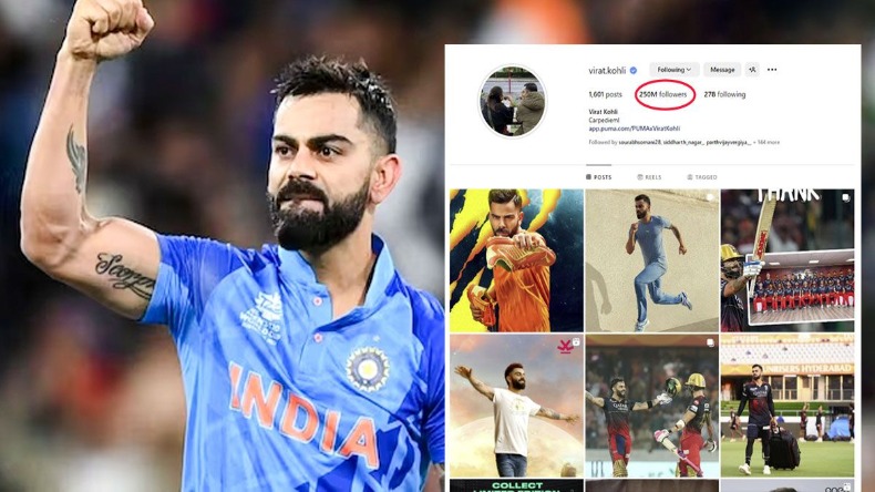 विराट कोहली के नाम बड़ा रिकॉर्ड, इंस्टाग्राम पर 250 मिलियन फॉलोअर्स कमाने वाले बने पहले एशियाई