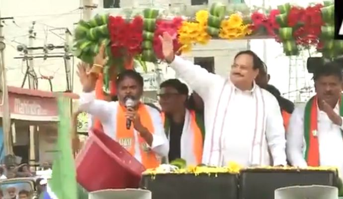 कर्नाटक: जेपी नड्डा ने चुनाव प्रचार के बीच देखी ‘केरला स्टोरी’, कहा- आतंकवाद के नए रूप को उजागर करती है फिल्म