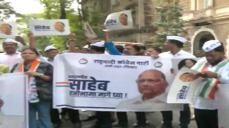 मुंबई: एनसीपी दफ्तर के बाहर एक कार्यकर्ता ने आत्महत्या करने की कोशिश की, खुद पर छिड़का केरोसिन