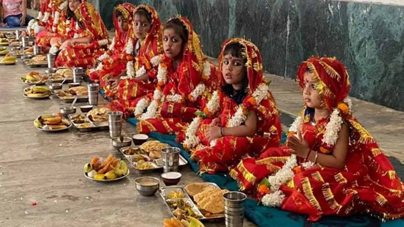 नवरात्रि अष्टमी पूजन मां महागौरी को समर्पित, जाने कन्यापूजन विधि, मुहूर्त