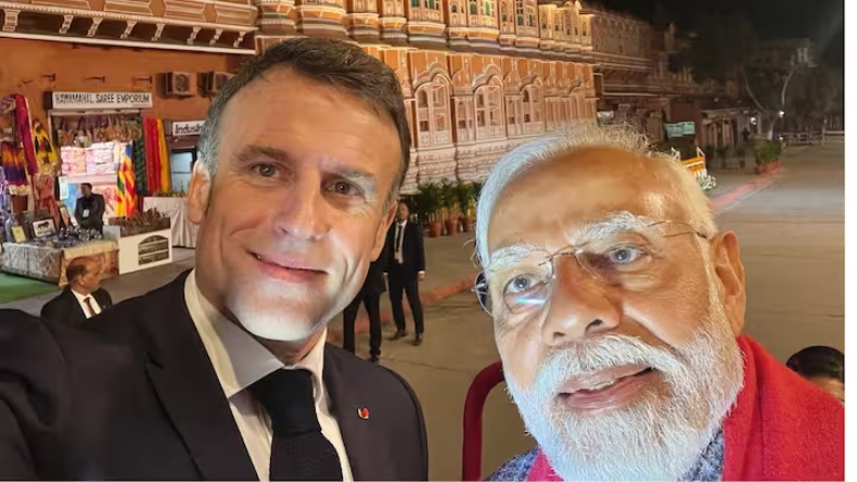 French President Emmanuel Macron And PM Narendra Modi