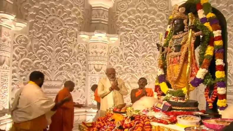 रामलला की प्रतिष्ठा कार्यक्रम में शामिल होने के बाद पीएम मोदी अयोध्या से दिल्ली रवाना