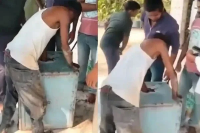 Pochamma Temple: मंदिर से चुरा रहा था नकदी, दानपात्र में फंस गया हाथ तो रात भर ऐसे ही खड़ा रहा चोर