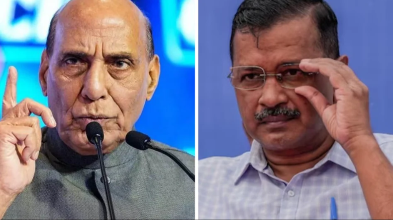 Delhi: राजनाथ सिंह ने केजरीवाल को बताया कांग्रेस की B टीम, कहा- उन्होंने अन्ना हजारे को दिया धोखा