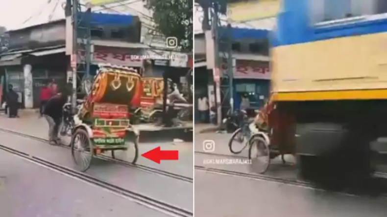 विकाराबाद में जान बचाने के लिए रेलवे ट्रैक पर लेटी पर हो गया कुछ ऐसा…
