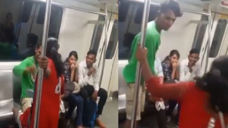 मेट्रो में सीट पर सो रहे लड़के के ऊपर कूदी लड़की, फिर हुआ… वीडियो देखकर दंग रह जाएंगे आप