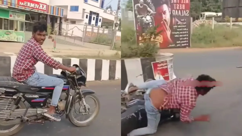 खतरनाक रिस्क: वीडियो बनाने के चक्कर में शख्स ने चलते ट्रैक्टर के नीचे रख दिया हाथ, देखते ही दिमाग हिल जाएगा
