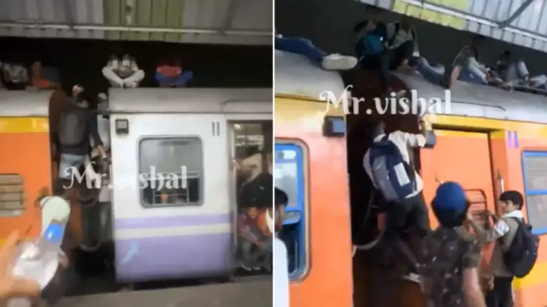 नई दिल्ली रेलवे स्टेशन पर उमड़ी भारी भीड़, ट्रेनों की लेटलतीफी से प्लेटफॉर्म 12-13 पर अफरा-तफरी
