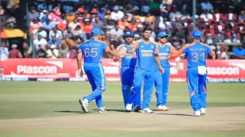 Ind vs Zim: युवा टीम इंडिया ने 5th T20I मैच में जिम्बॉब्वे को 42 रनों से हराया, 4-1 से सीरीज पर किया कब्जा