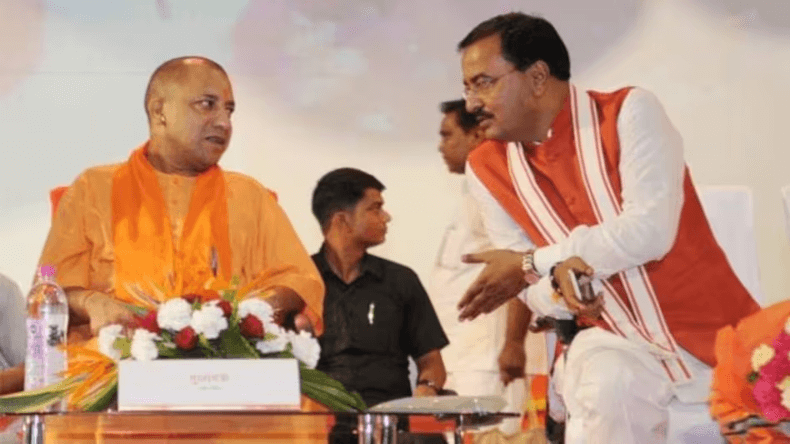 योगी-मौर्य ने एक-दूसरे को किया अनदेखा, रिसेप्शन में पहुंचे पर मिले नहीं