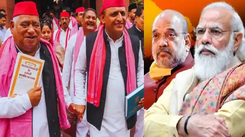 मिल्कीपुर में बेटा हारा तो संसद में हल्ला करने लगे अवधेश, अखिलेश के बगल में बैठकर योगी को खूब सुनाया