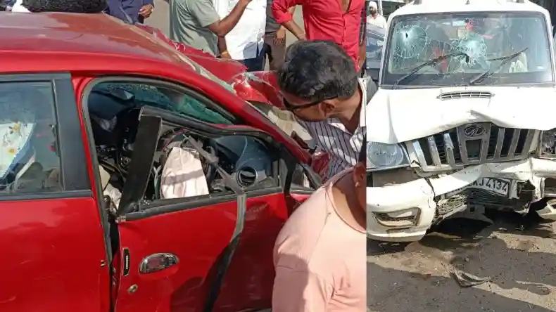 बुलेट की स्पीड से आई कार और हवा में उड़े दो लोग, रोंगटे खड़े कर देगा यह वीडियो