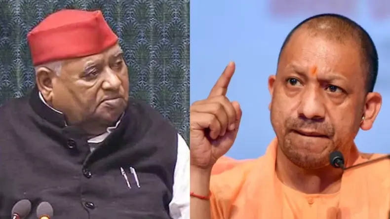 मिल्कीपुर में बेटा हारा तो संसद में हल्ला करने लगे अवधेश, अखिलेश के बगल में बैठकर योगी को खूब सुनाया