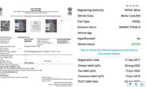 Nitish Kumar car challan