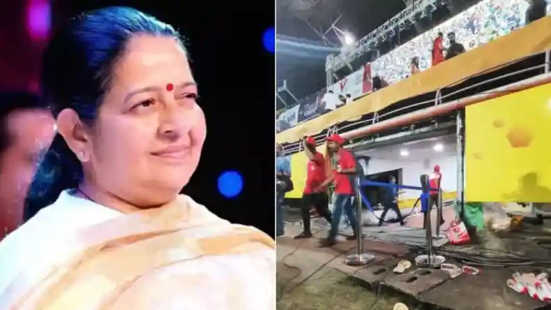 जवाहरलाल नेहरू स्टेडियम की गैलरी से नीचे गिरी कांग्रेस विधायक, अस्पताल में भर्ती