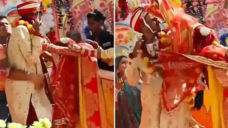 दूल्हे को जड़ दिया थप्पड़, चलती बनी दुल्हन, लोगों के सामने किया शर्मिंदा, वीडियो हुआ वायरल
