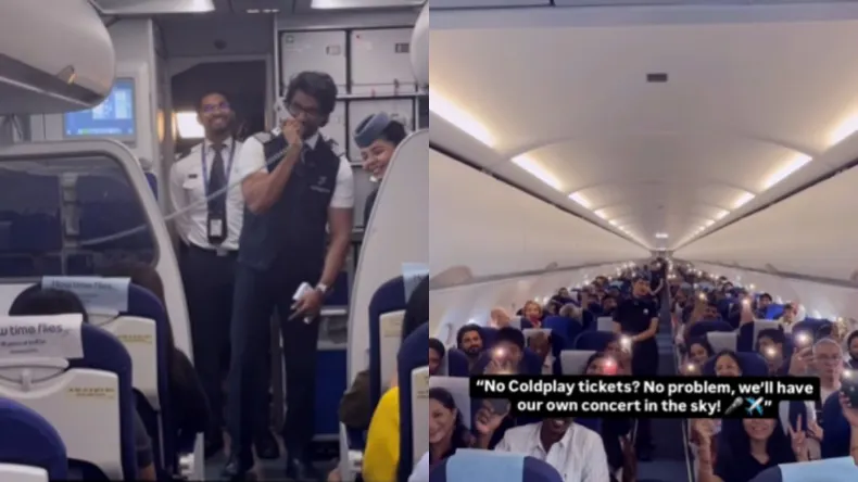 Indigo: अहमदाबाद फ्लाइट में हुआ ColdPlay का कॉन्सर्ट, वायरल वीडियो
