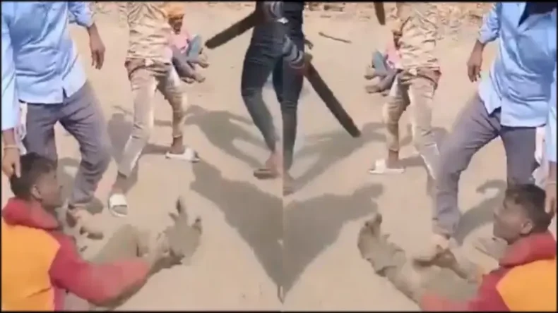 दलित मजदूरों की लाठी डंडों से हुई पिटाई, देखकर खौल उठेगा खून, देखें वीडियो में…