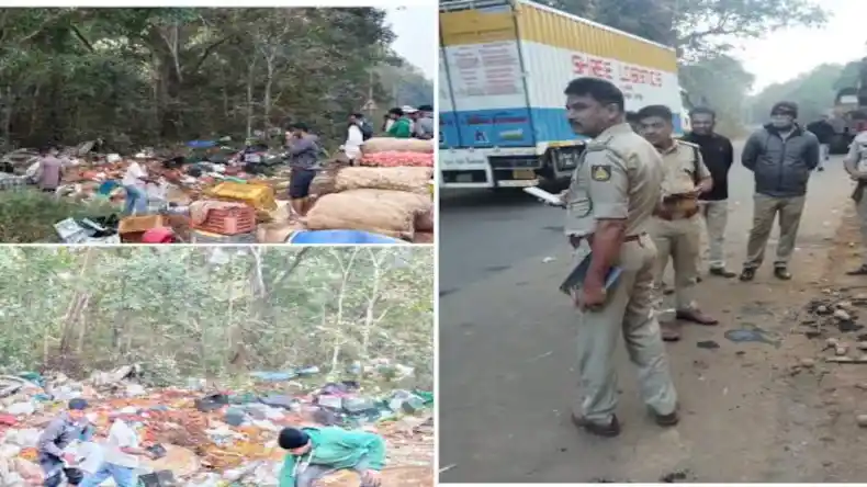 कर्नाटक के येल्लापुर में बड़ा हादसा, खाई में गिरा फलों से लदा ट्रक, 8 की मौत और 15 घायल