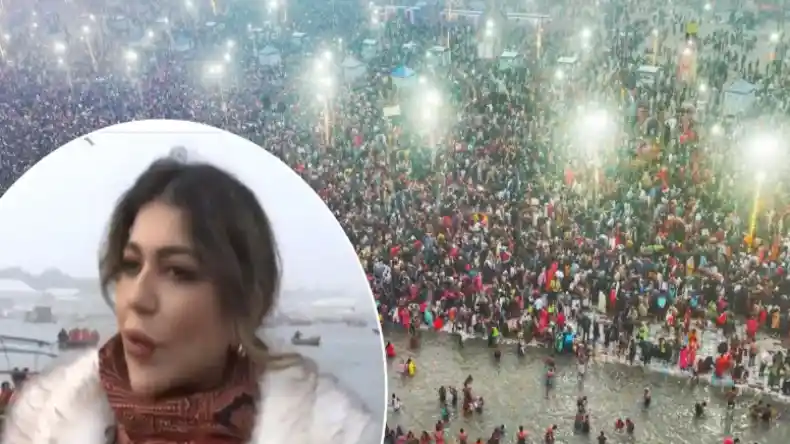 महाकुंभ का दौरा करने पहुंची मुस्लिम देश की महिला, आयोजन देख फटी रह गई आंखें, कर दी योगी सरकार की तारीफ
