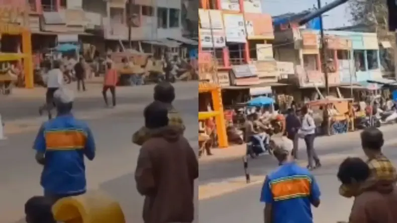पुलिस ने वर्दी का किया अपमान, थप्पड़ और लातों से की धुनाई , वीडियो हुआ वायरल