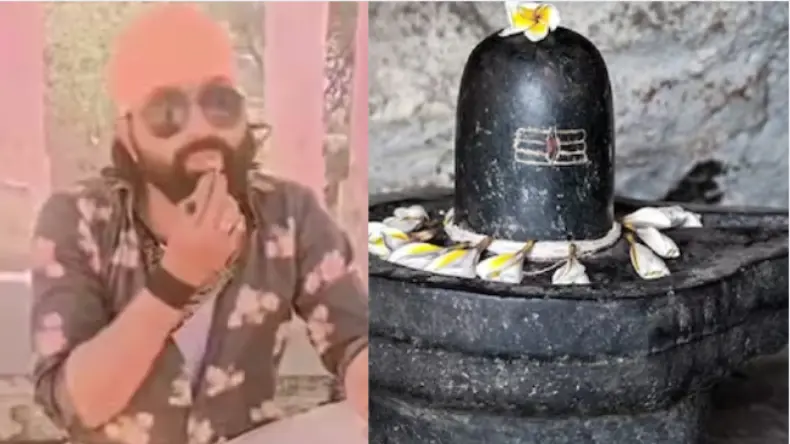 शिवलिंग के साथ की शर्मनाक हरकत, पहले रखा पैर फिर बनाई रील, वीडियो देख लोगों का फूटा गुस्सा