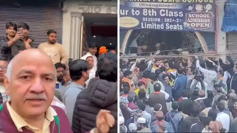जंगपुरा में मतदान के बीच आपस में भिड़े  AAP और बीजेपी कार्यकर्ता,  पुलिस से हुई मनीष सिसोदिया की तीखी बहस