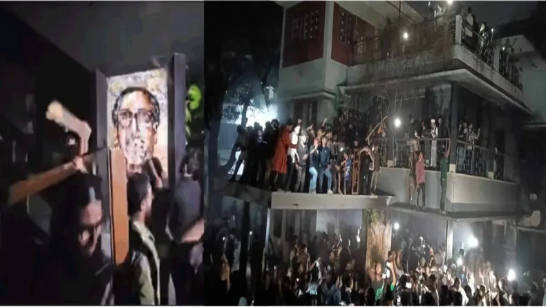बांग्लादेश में फिर भड़की हिंसा-आगजनी, उपद्रवी छात्रों ने मुजीबुर्रहमान के घर में लगाई आग, यूनुस को अल्टीमेटम