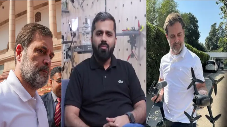 भारत की बेइज्जती कर खिलखिला रहे थे राहुल, DFI के प्रेसिडेंट ने समझा दिया ड्रोन का पूरा गणित, सांसद ने पकड़ा माथा