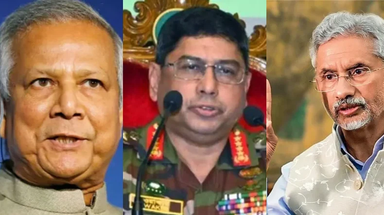 जयशंकर की धमकी के बाद औकात में आया बांग्लादेश, सेना प्रमुख ने यूनुस को साइड करके अपने हाथ में ली कानून व्यवस्था