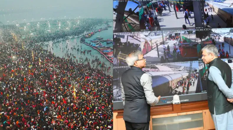 महाकुंभ में स्नान के लिए टूट पड़े हिंदू! 48 करोड़ सनातनियों ने लगा ली डुबकी, भीड़ देखकर घबराए रेल मंत्री अचानक पहुंच गए वॉर रूम 
